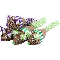 2020 New Style Corrugated Pape Mouse with Plush Tail Cat Toy Pet Interactive Toys.