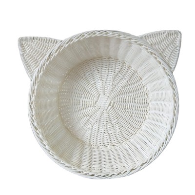 Round Cat Bed Weave Summer Comfortable Cat Bed