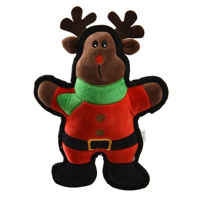 Cute  Christmas  Elk Pattern Plush  Toy  Pet Dog Toy