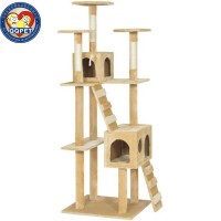 Large Big Climbing Scratch Pet Scratcher Wood Condo Furniture Tower Cat Tree